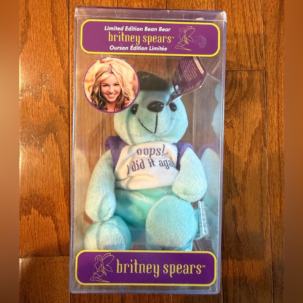 2000s Britney Spears Limited Edition Beanie Baby Bear